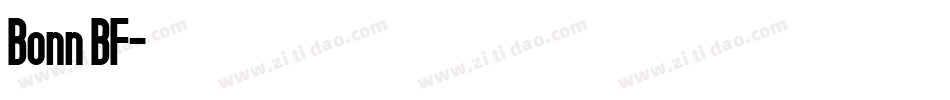 Bonn BF字体转换